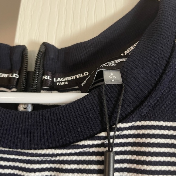 NWT Karl Lagerfeld striped sweater dress - Picture 6 of 6